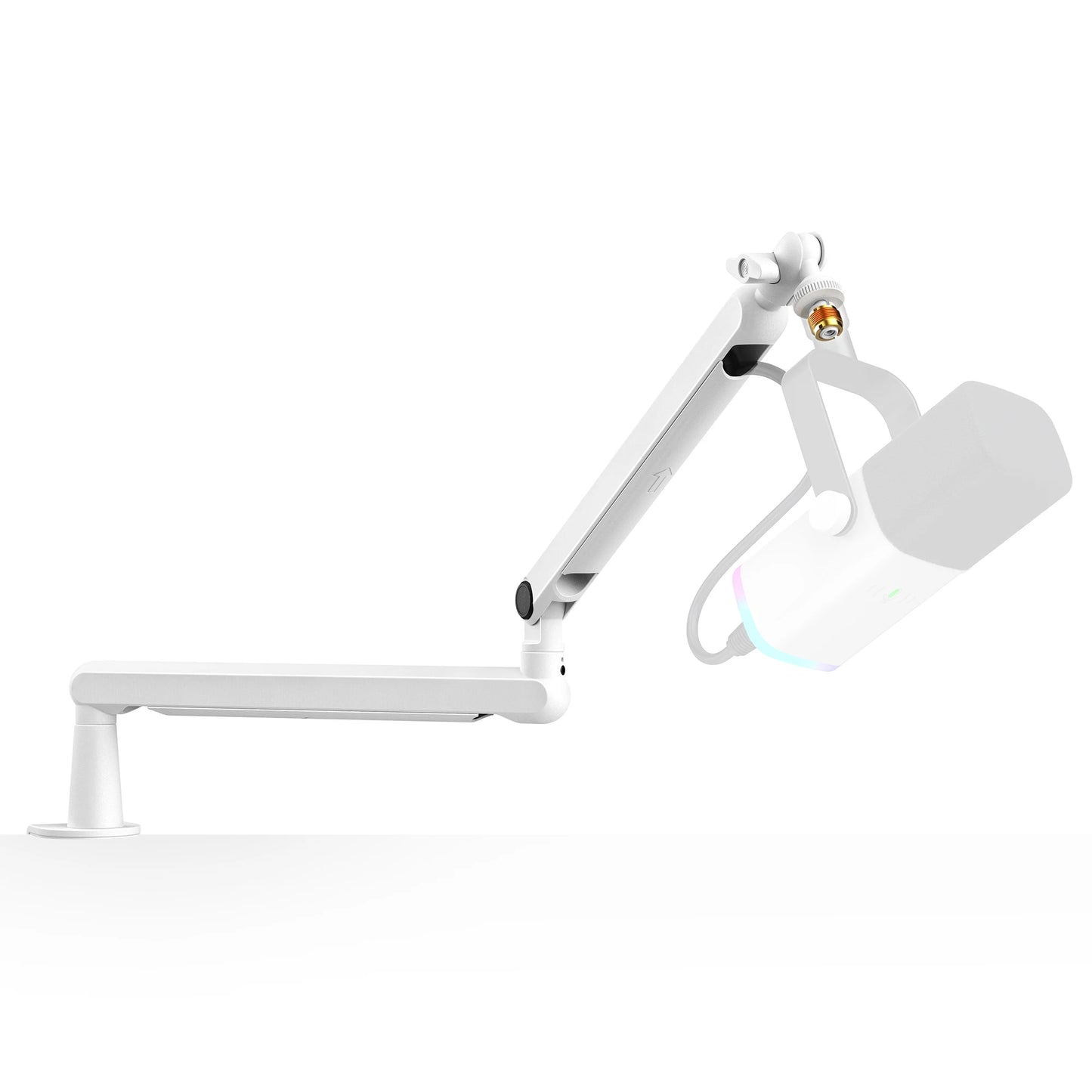 FIFINE Low-Profile Microphone Boom Arm Stand Desk Mount with Cable Management for K688 AM8 (BM88)