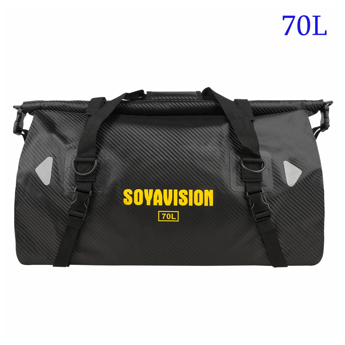 Waterproof Motorcycle Roll-Top Dry Tail Bag Backpack 20-66L