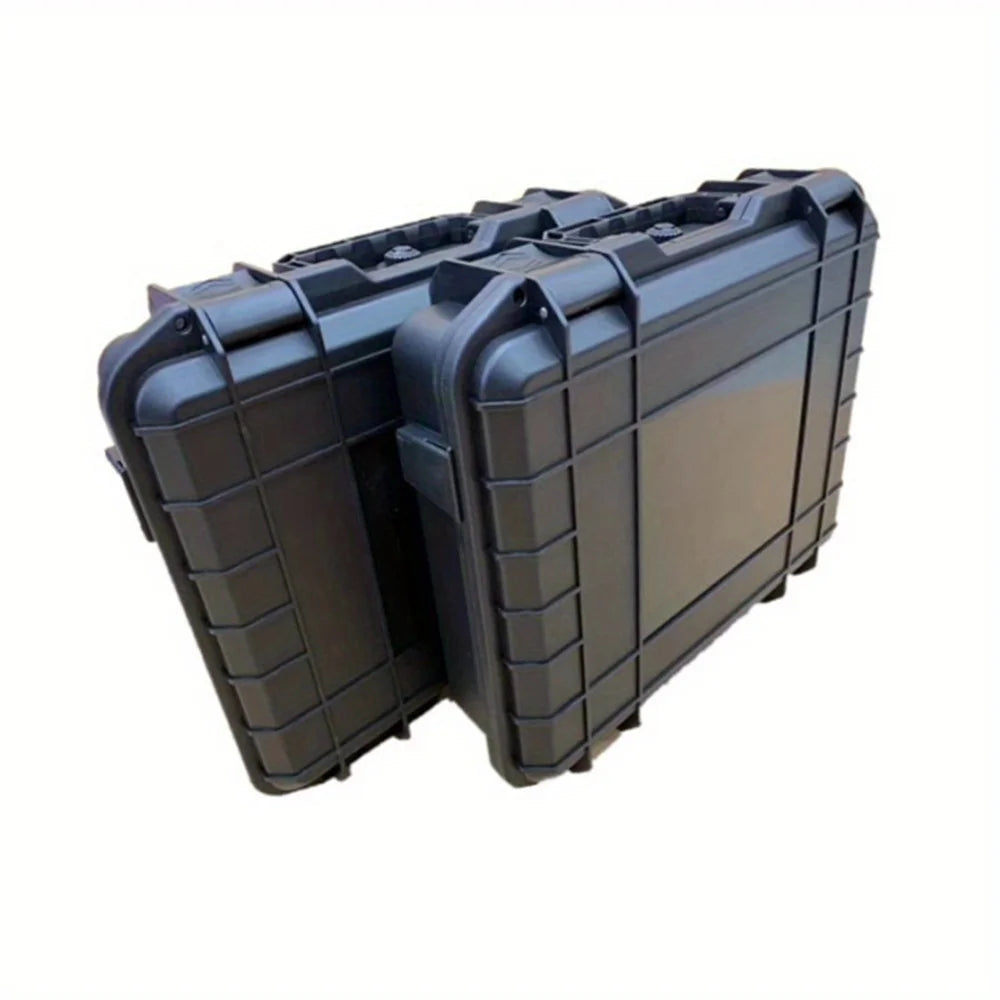 1pc Waterproof Hard Carry Tool Case w/ Pre-Cut Sponge, Impact-Resistant Storage Box