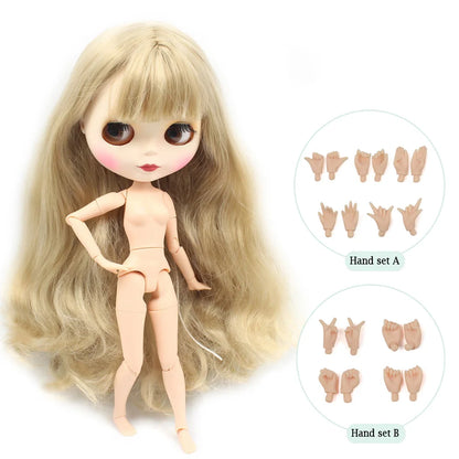 ICY DBS Blythe Factory Doll 1/6 BJD OB24 Ball Joint Body DIY Dress Up