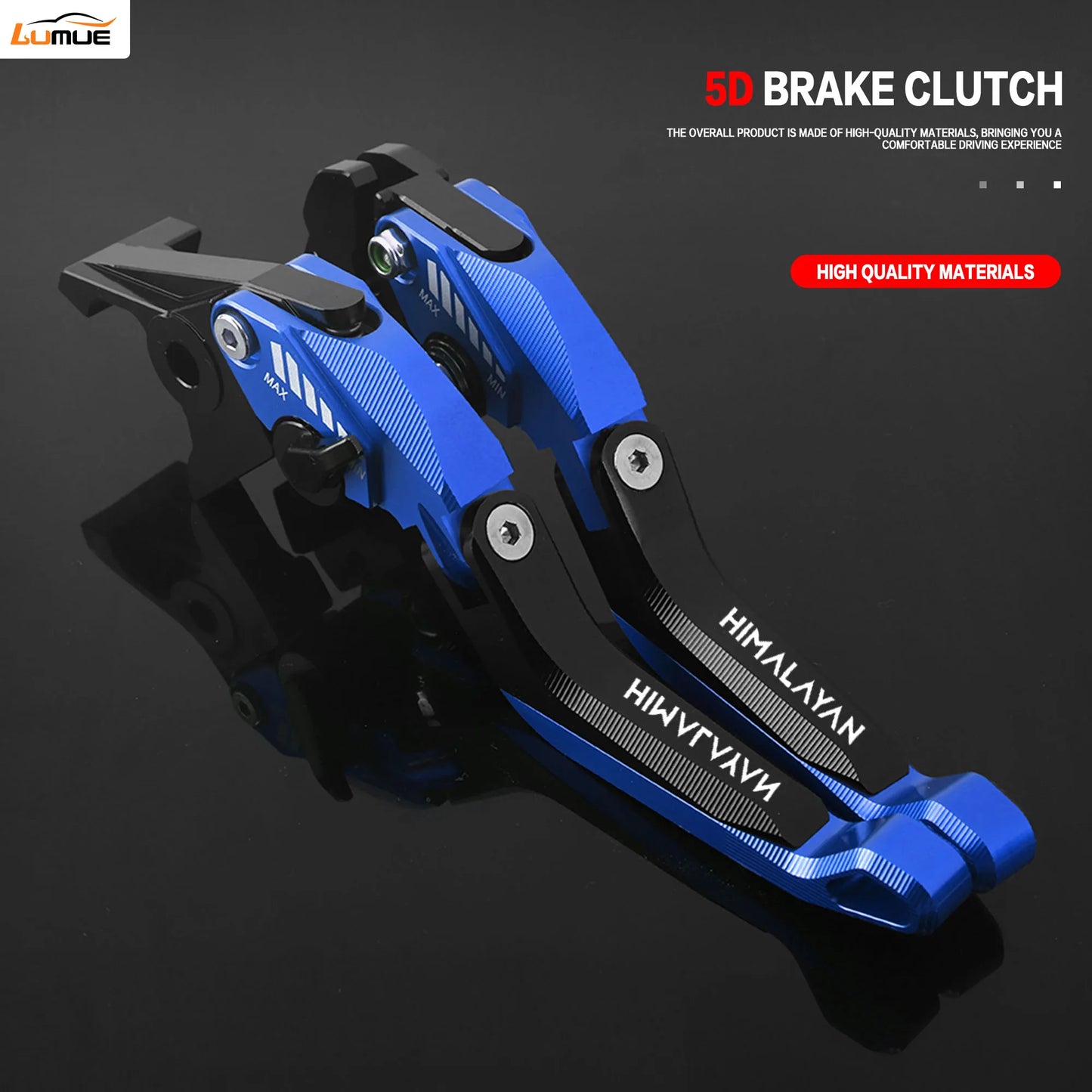 5D CNC Aluminum Foldable Motorcycle Brakes Levers Set for Himalayan 450 2023
