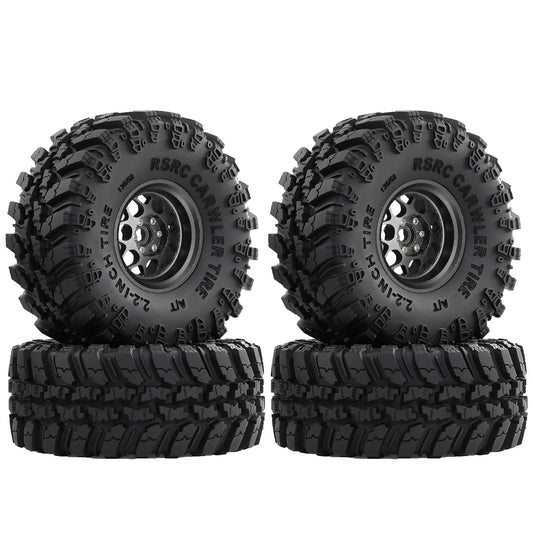 4PCS Beadlock RC Wheel Rims 2.2" for 1/10 Crawler SCX10 TRX4 TRX6