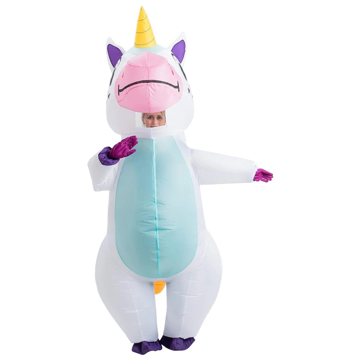 Unicorn Inflatable Costume Adult Fancy Dress Party Cosplay Blow Up 200cm