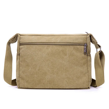 Men's Canvas Shoulder Bag Crossbody Tote Travel Messenger Fashion Handbag