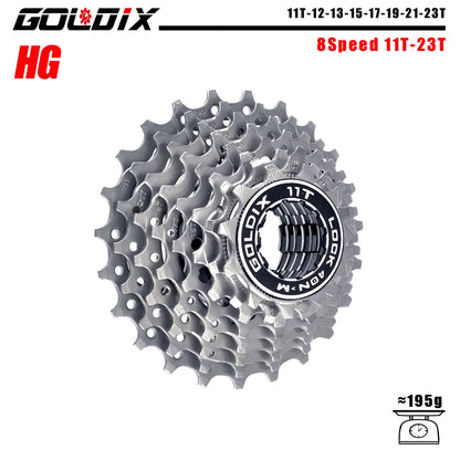 GOLDIX 8–12 Speed Cassette 11-25T 11-28T 11-32T 11-34T 11-36T Compatible Shimano SRAM - EXPROTAS