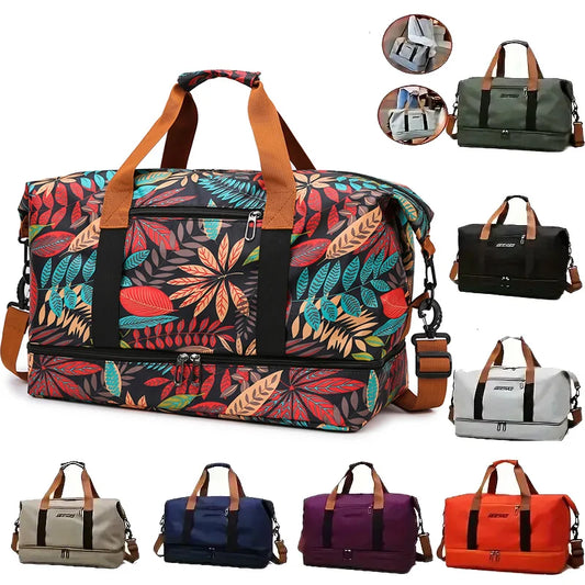 Travel Gym Bag Luggage Portable Fitness Shoulder Crossbody Handbags For Women Men  Outdoor Duffel Carry On Weekender Yoga Bag-EXPROTAS