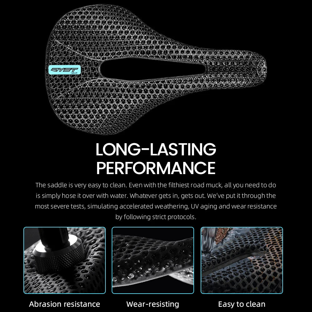 RYET 3D Printed Bike Carbon Saddle 140mm 143mm Super Light Road MTB Racing Saddles Bicycle Seat Cushion Cycling Seating Parts-EXPROTAS