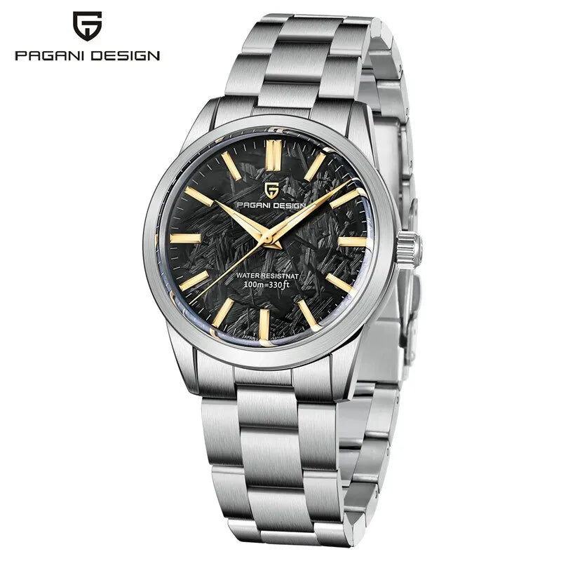PAGANI Design 40mm Men’s Quartz Watch VH31 Sapphire 316L Steel 100M Waterproof Luxury