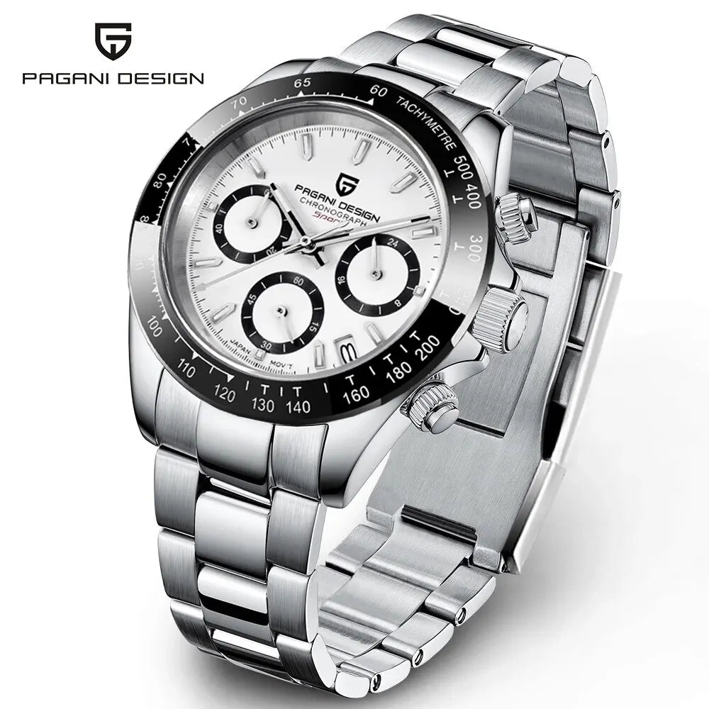 PAGANI Design Men’s Quartz Chronograph Watch VK63 Luxury Business 2024 Wristwatch
