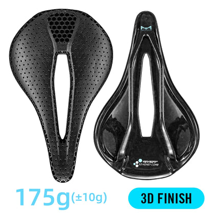 RYET 3D Carbon Saddle | 145/155mm MTB Triathlon Seat Lightweight 130g Oval