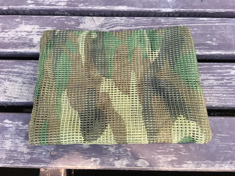 Camouflage Mesh Scarf Tactical Veil Outdoor Hunting Head Wrap