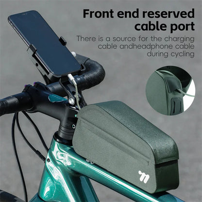WEST BIKING Magnetic Top Tube Bag Waterproof Frame Bag w/ Bolts & Straps