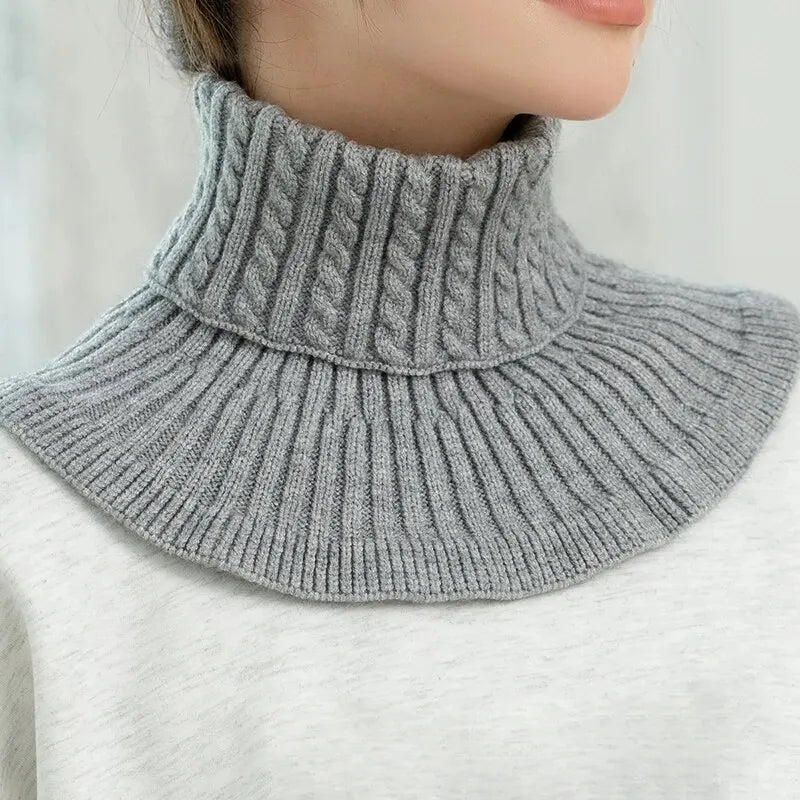 Fashion Warm Cover Cotton Turtleneck Collar for Women Neck Guard