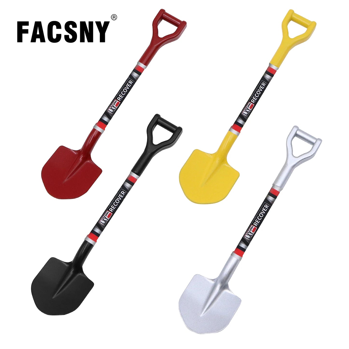 Miniature Simulated Metal Shovel Decoration For 1/10 RC Crawler Tracked Vehicle Axial Scx10 90046 D90 Yikong Rgt Trx4 Tools Part