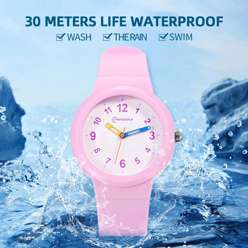 UTHAI CA03 Kids Watch Waterproof Sports Quartz Boys Girls 3–12 Years Comfortable