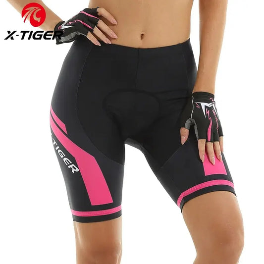 X-TIGER Women’s 3D Gel Cycling Shorts Padded MTB Road Bike Wear