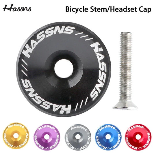 HASSNS Stem Cap Aluminum Headset Top Cap MTB Road Bicycle Power Cap - EXPROTAS
