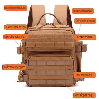 9L Tactical Molle Backpack Mini Bug Out Bag EDC Camping Hiking Rucksack Unisex