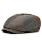 Unisex Newsboy Hat Retro Beret Cap for Spring Autumn Travel Casual