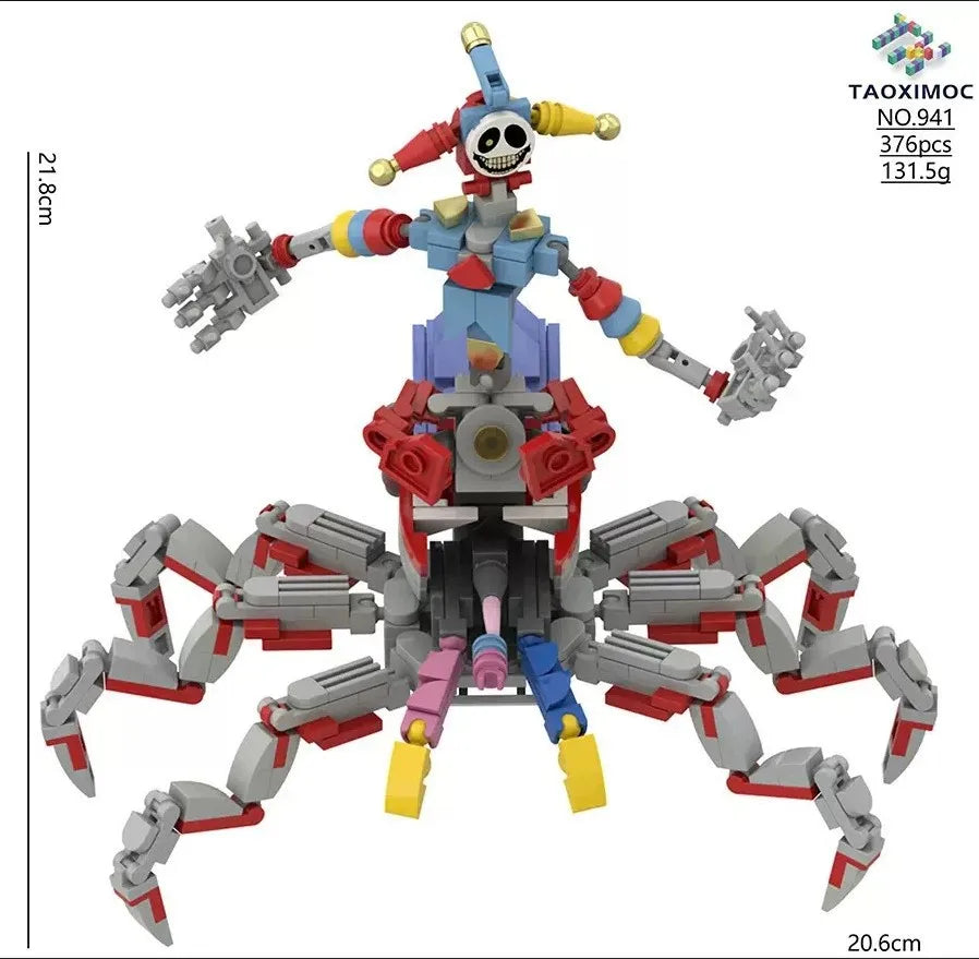Moc Bobble Game 8Pcs Joker Spidert Building Block Figurine Model Toy