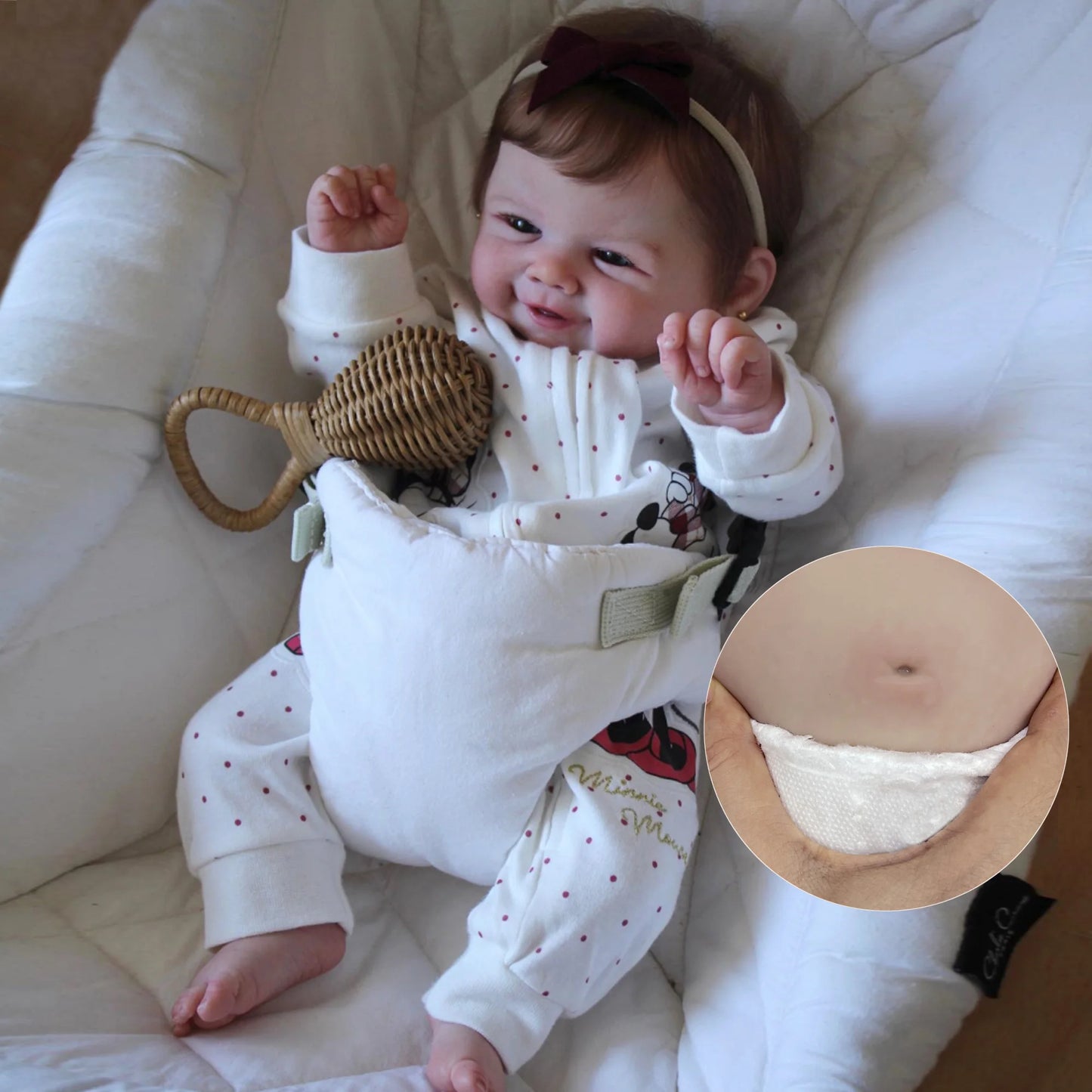 18" Vivienne Boy/Girl Full Body Silicone Vinyl Doll Painted Baby Doll With Rooted Hair For Kid's Christmas Gift Muñecas Reborn-EXPROTAS