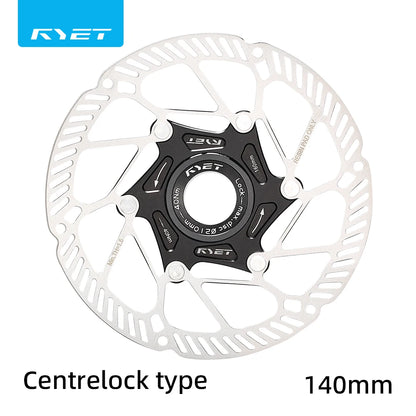 RYET Ultralight Floating Disc Rotor 140/160mm 6-Bolt Center Lock for MTB Road Bike