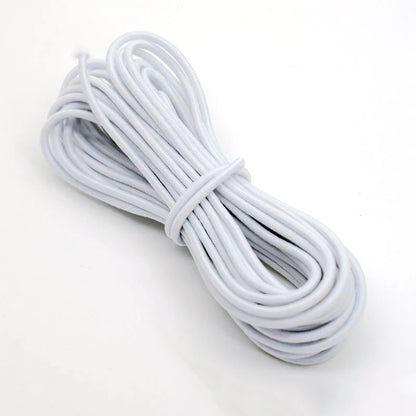 1–5MM Strong Elastic Rope White/Black Rubber Band for DIY Sewing Craft