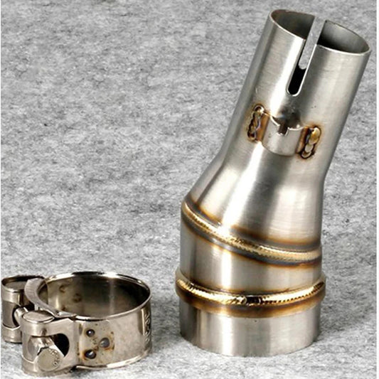 Motorcycle Exhaust Reducer Adapter Link Pipe 50.5mm to 35.5mm Muffler Connector