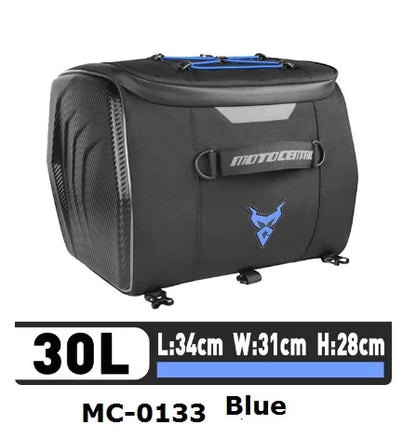 Motocentric Waterproof Motorcycle Helmet Bag Multifunction Motorcycle Rear Seat Bag High Capacity Motorcycle Bag Rider Backpack