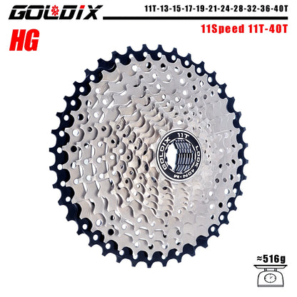 GOLDIX MTB Cassette 8/9/10/11/12 Speed 36T-52T HG for Shimano SRAM Freehub