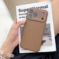 Liquid Silicone MagSafe Case for iPhone 12-17 Air Pro Max Glass Window Cover