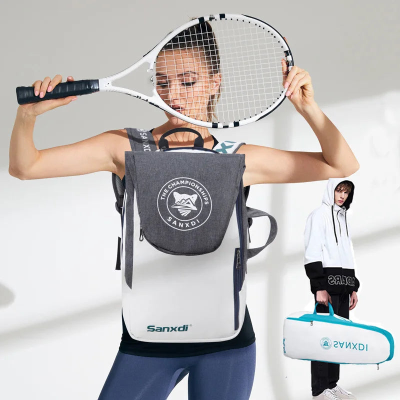 Foldable Tennis Paddle Backpack Squash Badminton Racket Bag Padel Racquetball Carrying Handbag Man Large Capacity Sports Bags-EXPROTAS