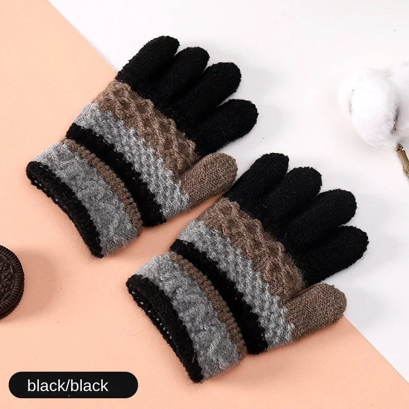 Warm Gloves Kids Boys Girls Winter Mittens Stretch Magic Gloves 3-8 Years