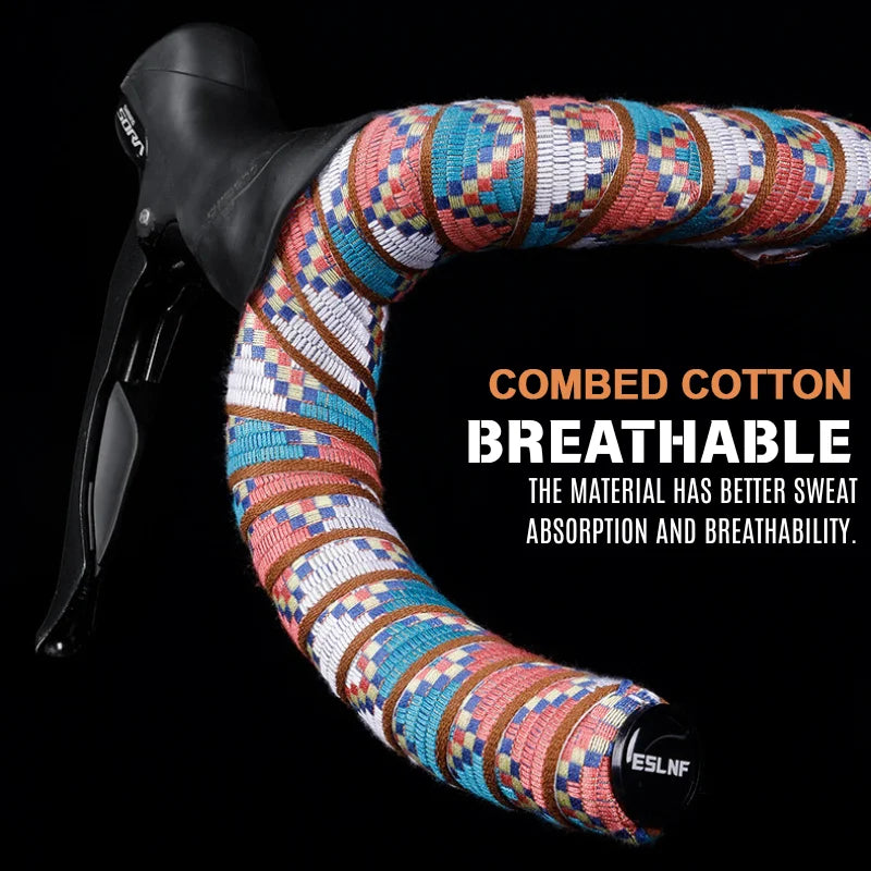 Road Bike Handlebar Tape Pure Cotton Non-Slip Gravel Racing Bar Wrap