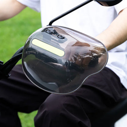 Motorcycle Handlebar Cover Windproof Rainproof Waterproof Grip Plastic