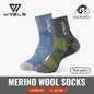 3 Pairs Merino Wool Socks Thermal Thick Hiking Socks for Men & Women