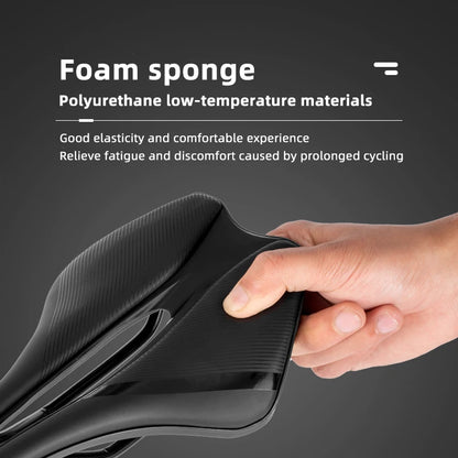 OFFBONDAGE Cycling Saddle MTB Hollow Breathable Shockproof Non-Slip PU Seat Pad