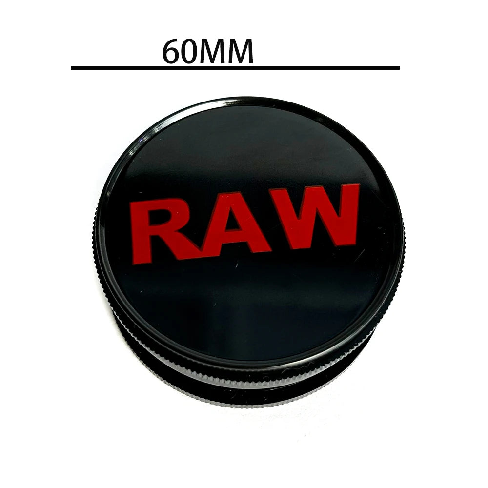 60mm Plastic Herb Grinder 2 Layer Spice Crusher with Metal Tobacco Rolling Tray