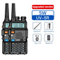 2PCS Baofeng Walkie Talkie UV-5R Dual Band Long Range 2200mAh Radio