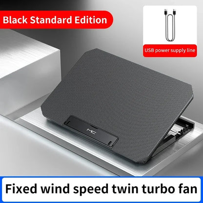 Q100 17" Gaming Laptop Cooler Pad w/ LED Screen Dual USB 2600RPM Fan