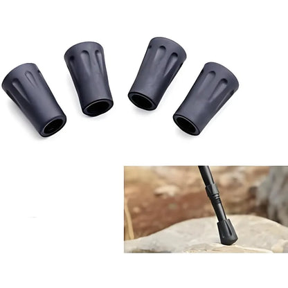 Rubber Tips Protector for Trekking Poles Walking Sticks - 8 Pcs