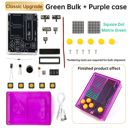 DIY Pixel Game Console 51 Single-Chip Soldering Machine Puzzle Electronic