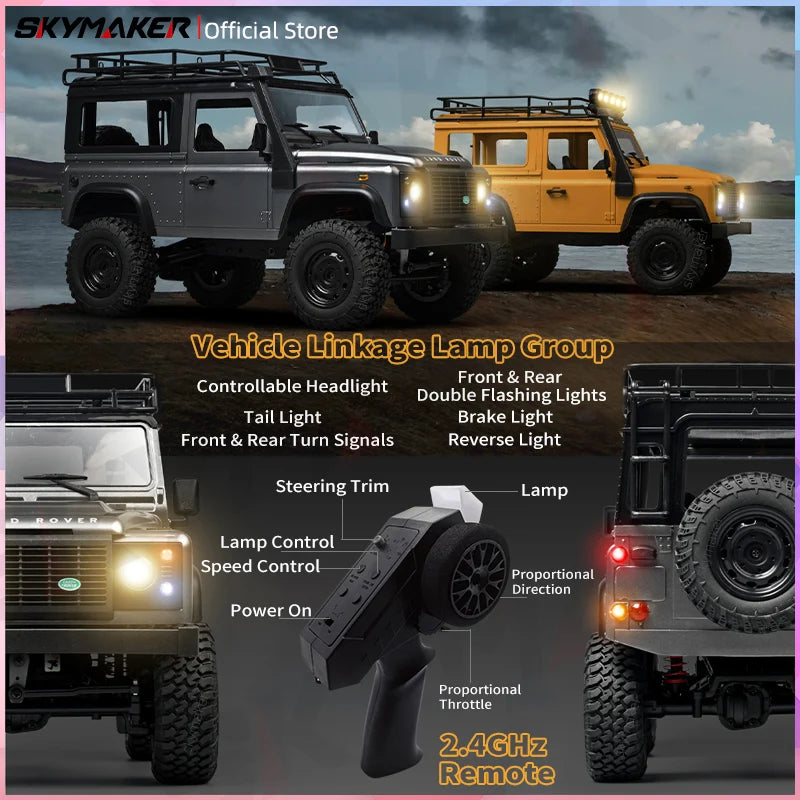 New MN99s MN98 1:12 MN Model RTR Version RC Car 2.4G 4WD RC Rock Crawler Defender Remote Control Car 1/12 RC Truck Cars Toys-EXPROTAS