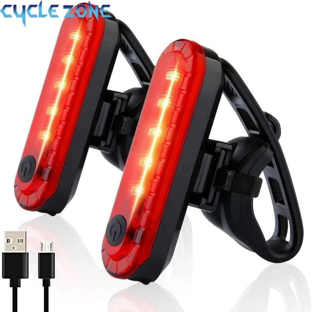 USB Rechargeable Bike Tail Light Ultra Bright Rear LED Bicycle Safety Light