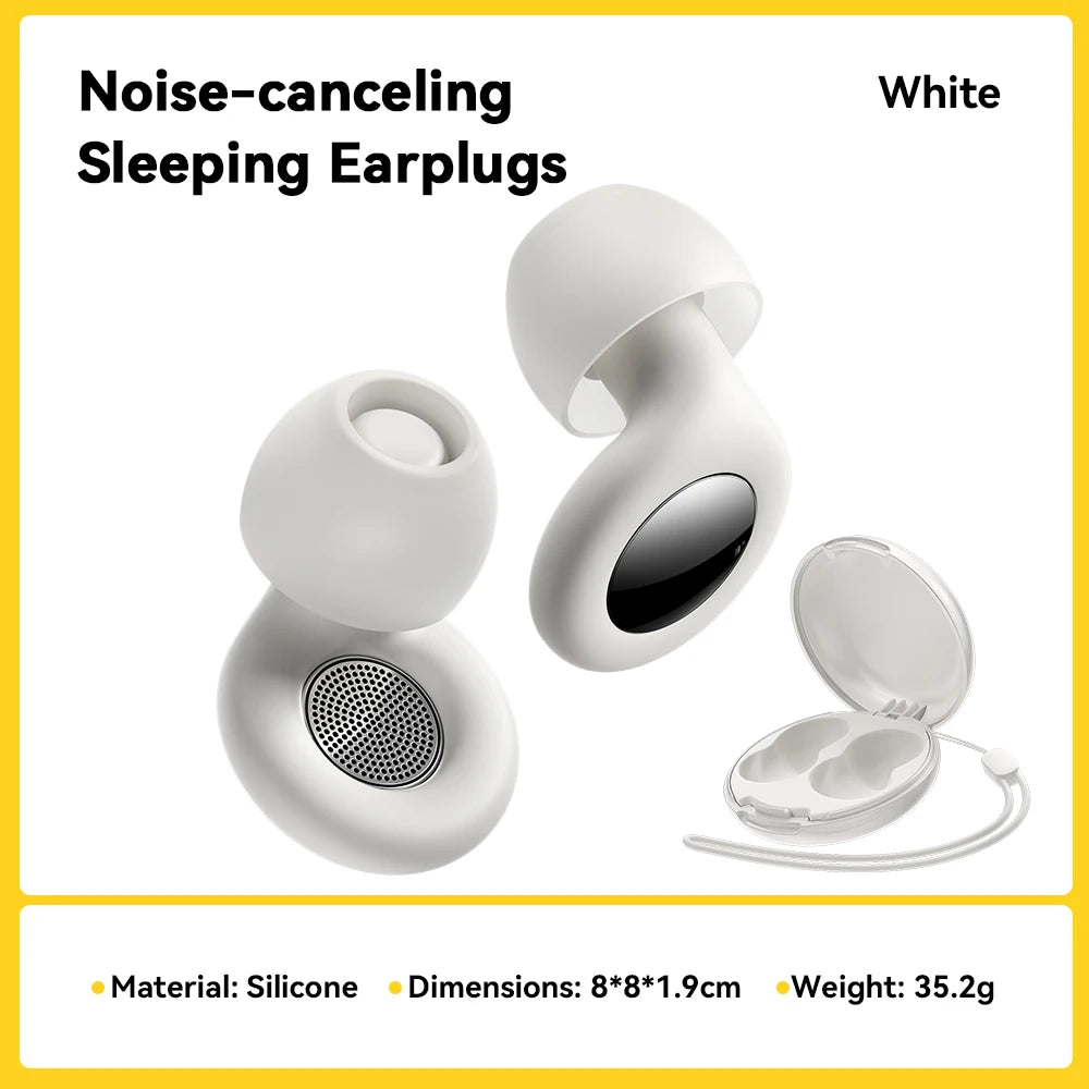 Silicone Ear Plugs Reusable Soft Noise Cancelling for Sleep Travel Work