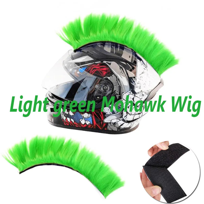 Creative Personality Motorcycle Electric Helmet Decoration Mohawk Wig Hair Motorbike Helmet Accessories Stickers Cosplay Styling-EXPROTAS