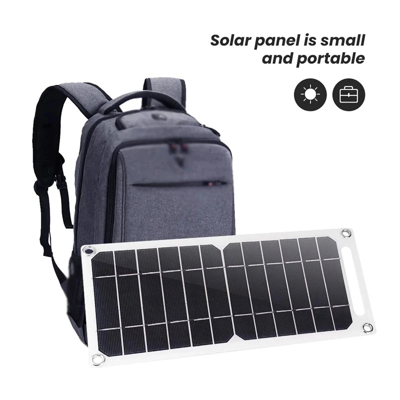30W Portable Solar Panel 5V USB Charger for Phone Power Bank Camping RV