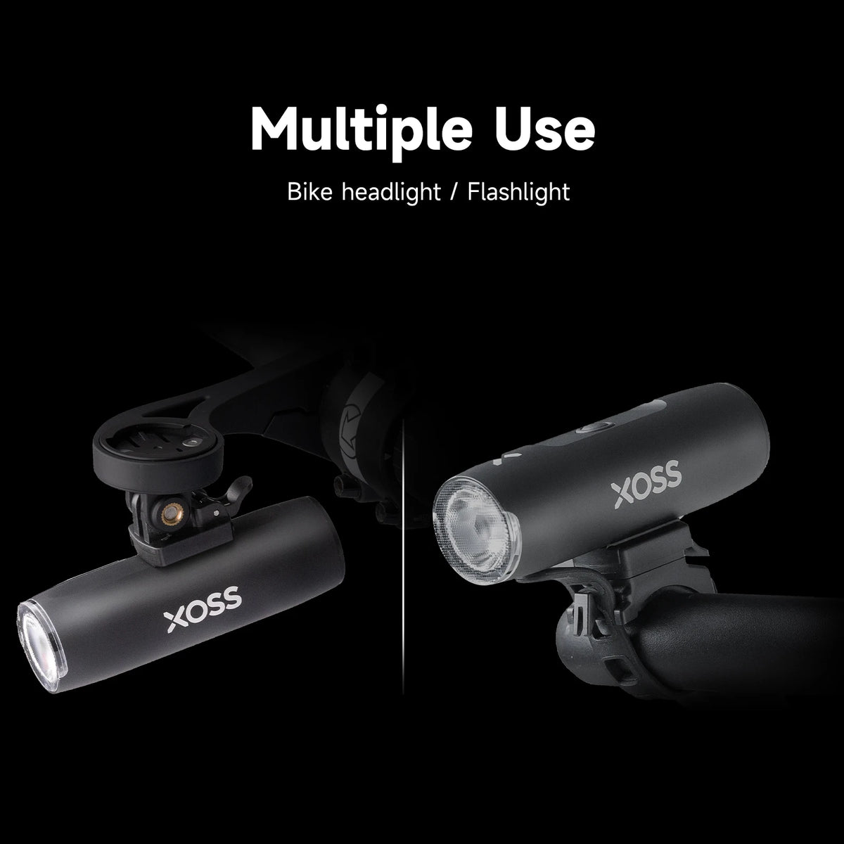 EXPROTAS Front Bike Headlight 400/800 Lumen USB Rechargeable Waterproof Light