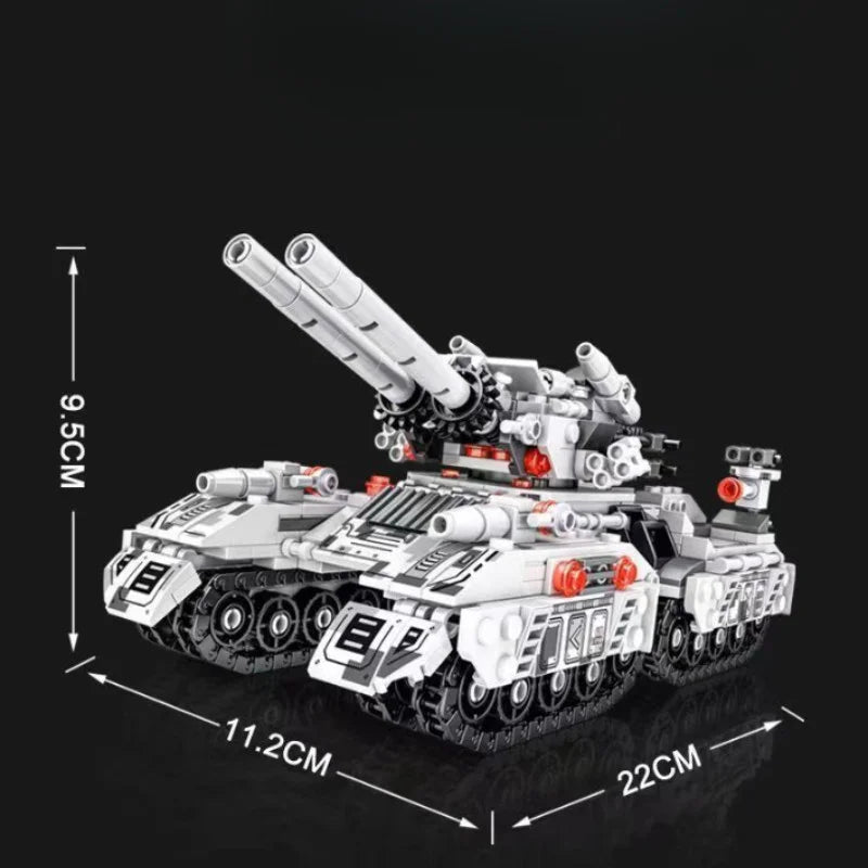2026 Military Vehicle Tank Building Blocks Model Toy Set 8in1 Construction