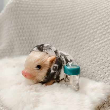 5 Inch Silicone Piglet Cute Realistic Mini Animal Doll Toy